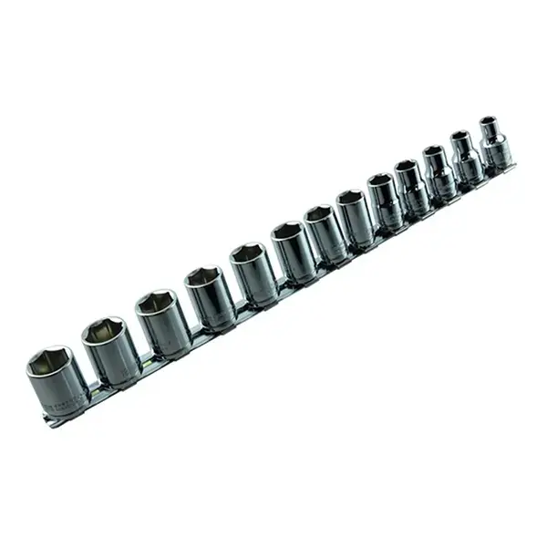 Aftermarket Socket Rail 3/8 Dr 6 Point Metric 7-19mm 13Pc