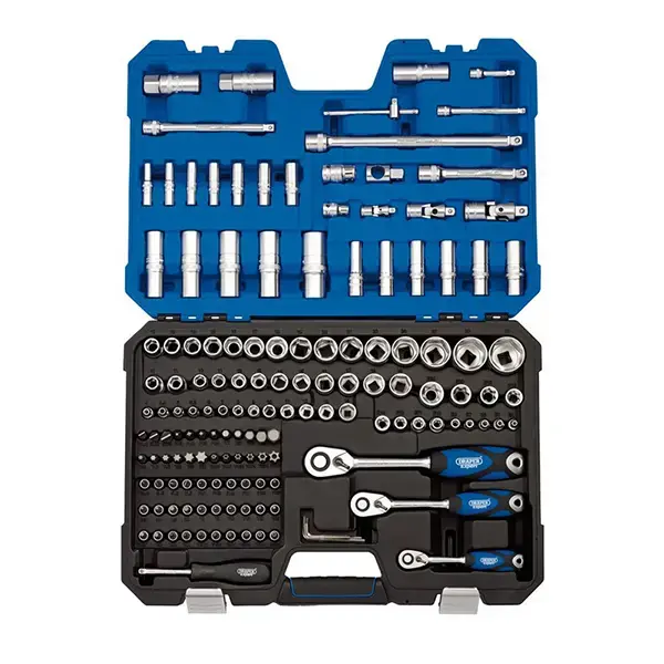 Draper Expert Metric Socket Set, 1/4", 3/8" and 1/2" Sq. Dr. (149 Piece)