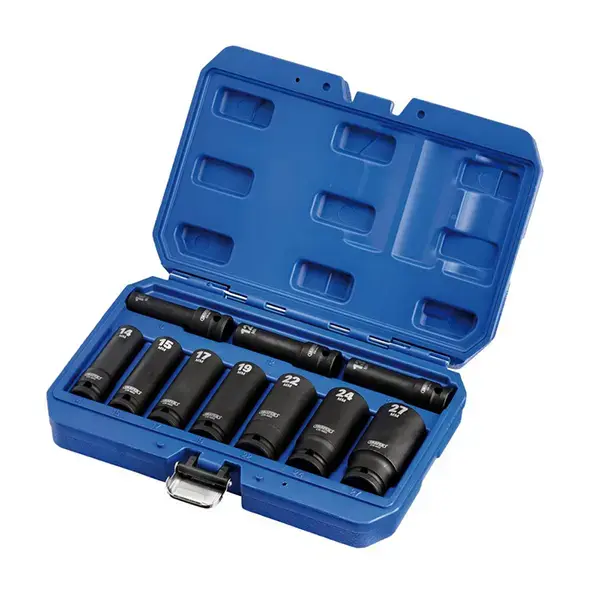 Draper Metric Deep Impact Socket Set, 1/2" Sq. Dr. (10 Piece)