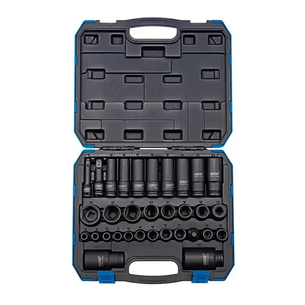 Draper Impact Socket Set, 3/8" & 1/2" Sq. Dr. (32 Piece)