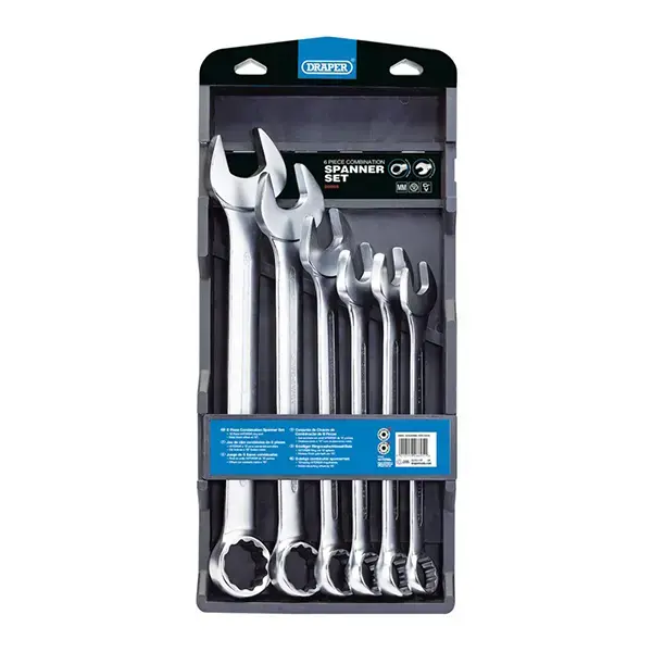 Draper HI-TORQ® Metric Combination Spanner Set (6 Piece)