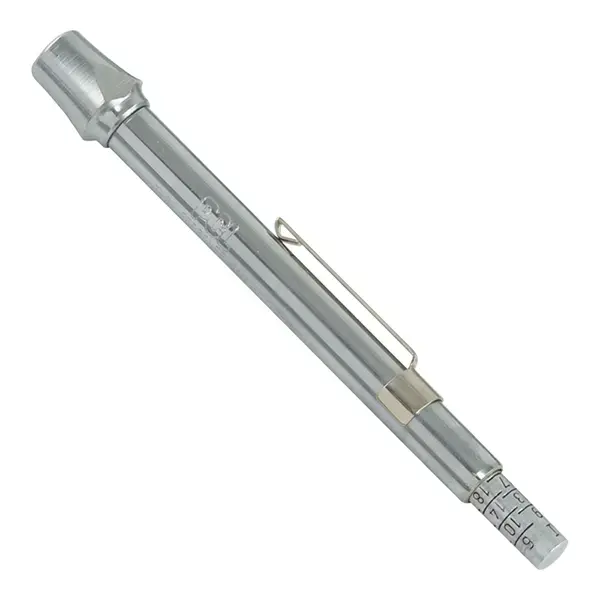 PCL Tyre Pressure Gauge, In-Line Head, 6-50 psi & 0.5-3.4 bar