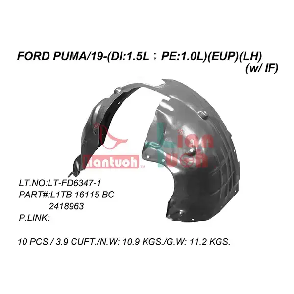 Platinum Plus Nsf Wing Splashguard Puma 20- Inc Isolation | 5610 2173 | Euro Car Parts