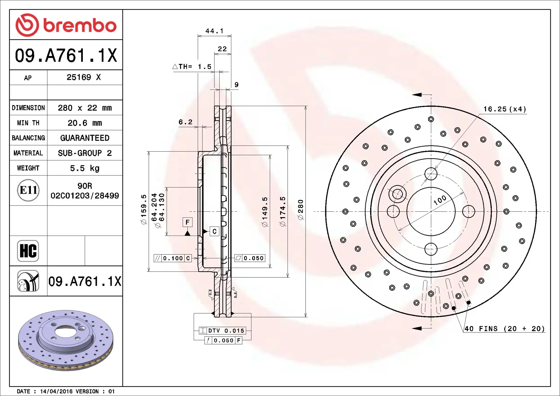 Brembo High Performance Brake Disc