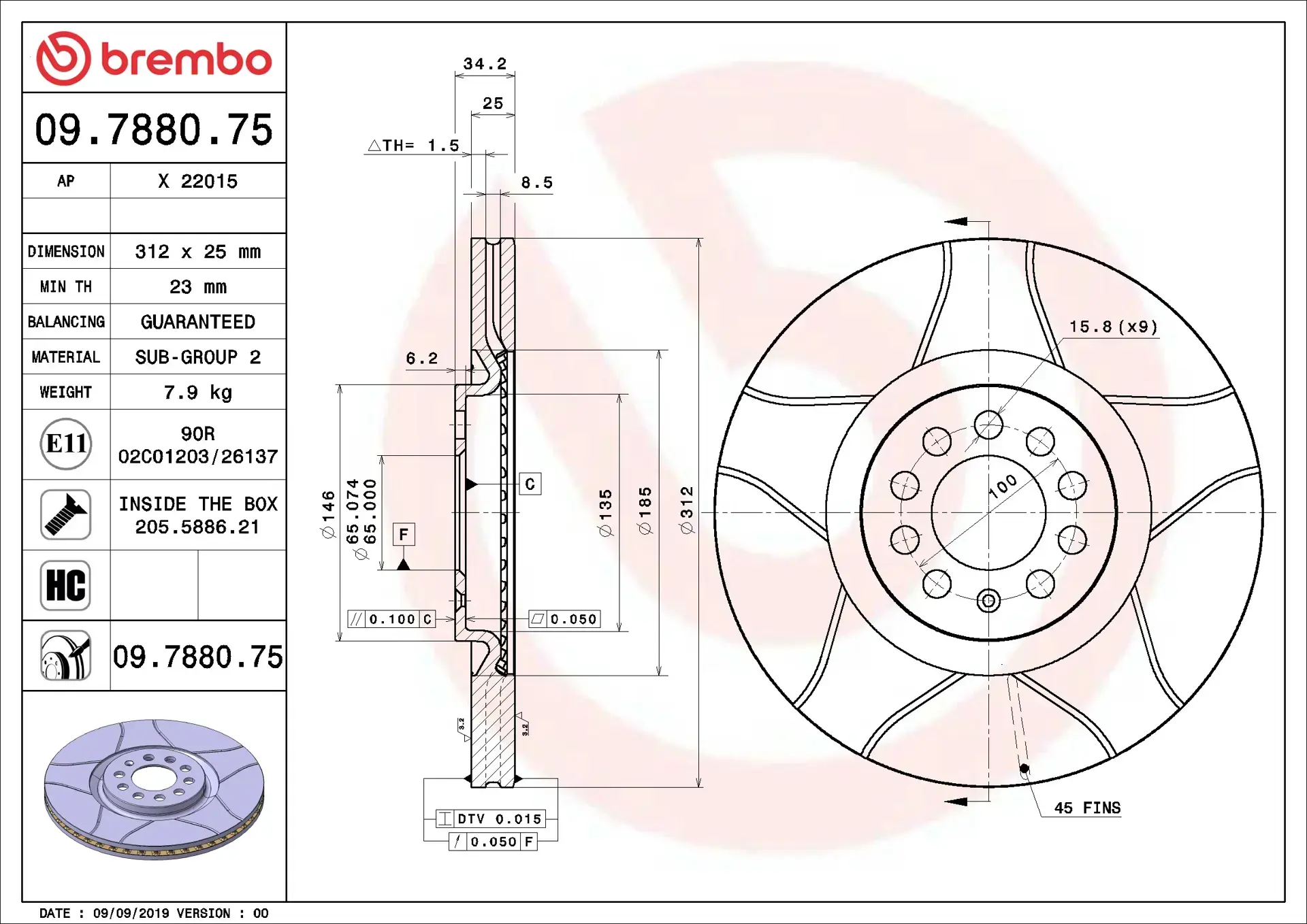 Brembo High Performance Brake Disc