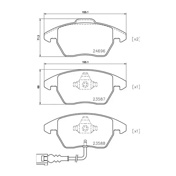 Brembo High Performance Brake Pad Set