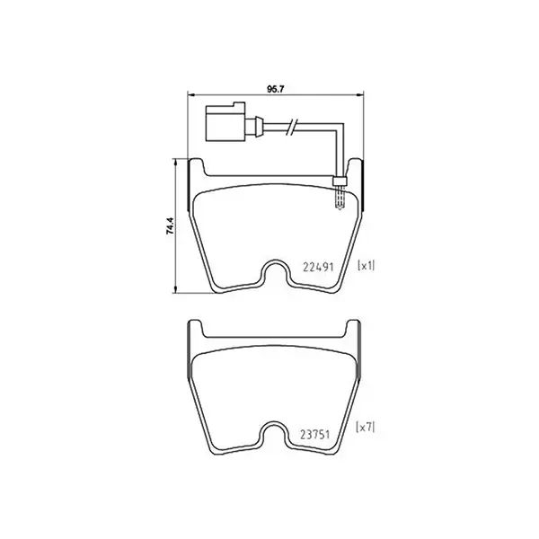 Brembo High Performance Brake Pad Set