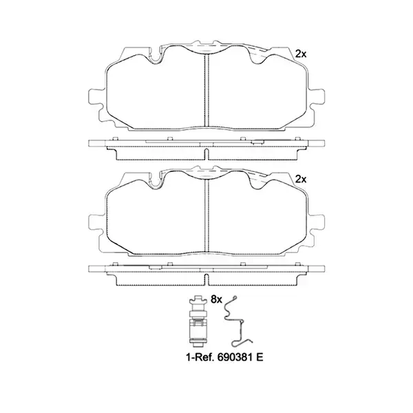Brembo High Performance Brake Pad Set