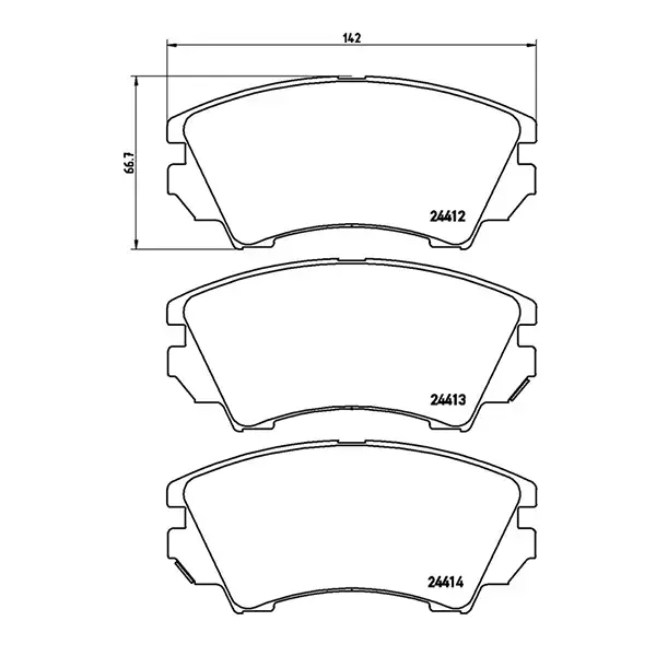 Brembo High Performance Brake Pad Set