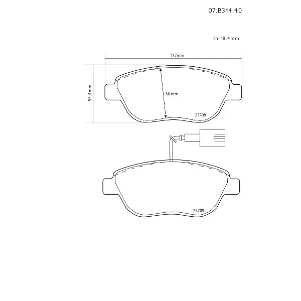 Brembo High Performance Brake Pad Set