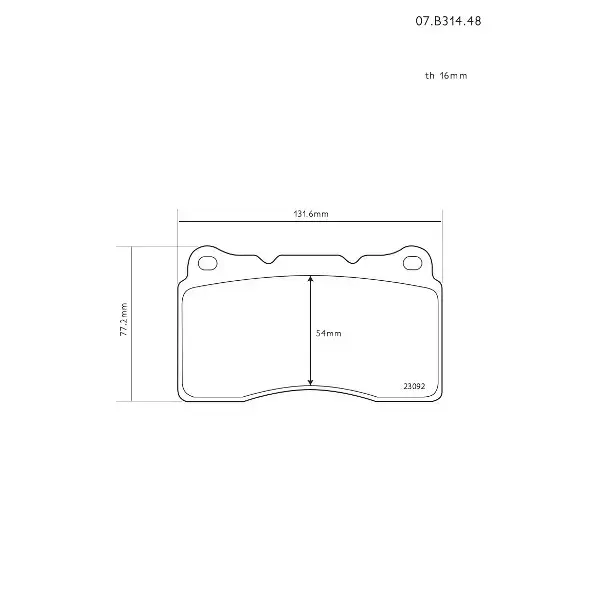 Brembo High Performance Brake Pad Set