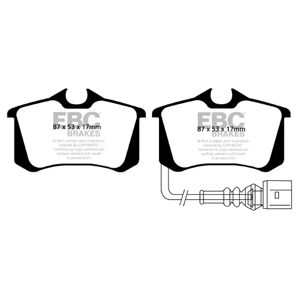 EBC Green Stuff High Performance Brake Pad Set