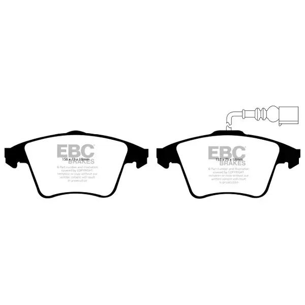 EBC Green Stuff High Performance Brake Pad Set