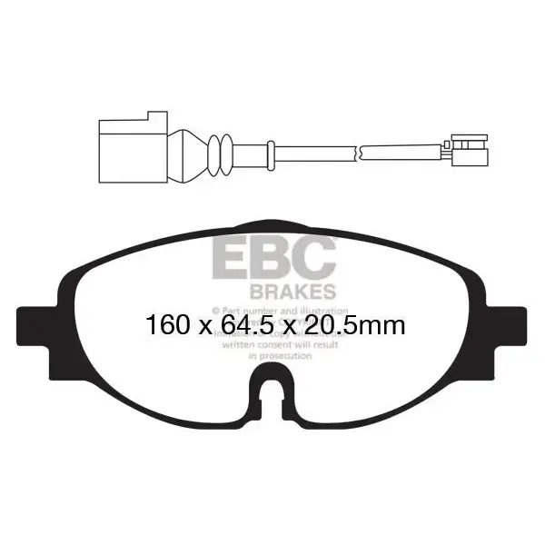EBC Green Stuff High Performance Brake Pad Set