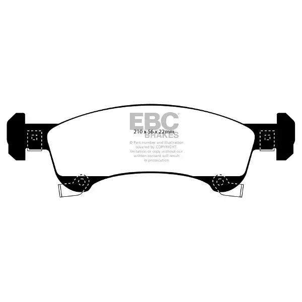 EBC Green Stuff DP61651  BRAKE PADS (GREENSTUFF) AMERICAN VARIOUS