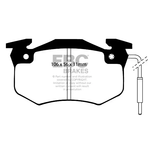 EBC Green Stuff High Performance Brake Pad Set
