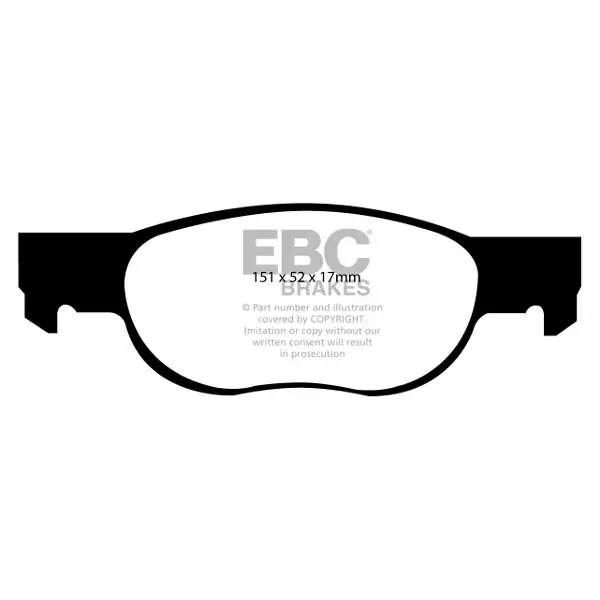 EBC Green Stuff High Performance Brake Pad Set