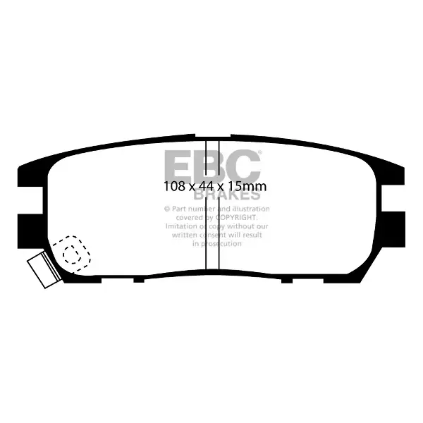 EBC Green Stuff High Performance Brake Pad Set