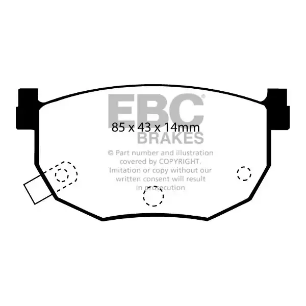 EBC Red Stuff High Performance Brake Pad Set