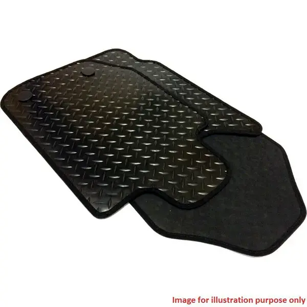 Sakura Rubber Mat Set(Black)Merc C Class Saloon/estate 14 On | Ww4025 | Euro Car Parts