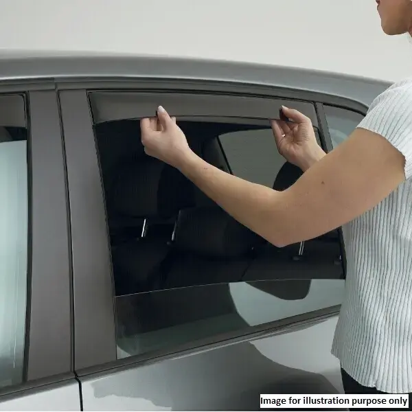 Climair Rear Wind Deflectors Smoked Master Ford | Cli0044347 | Euro Car Parts