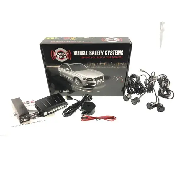 Park Safe 4pc Flat Mount Parking Sensor Kit (Rear) - Gloss Black