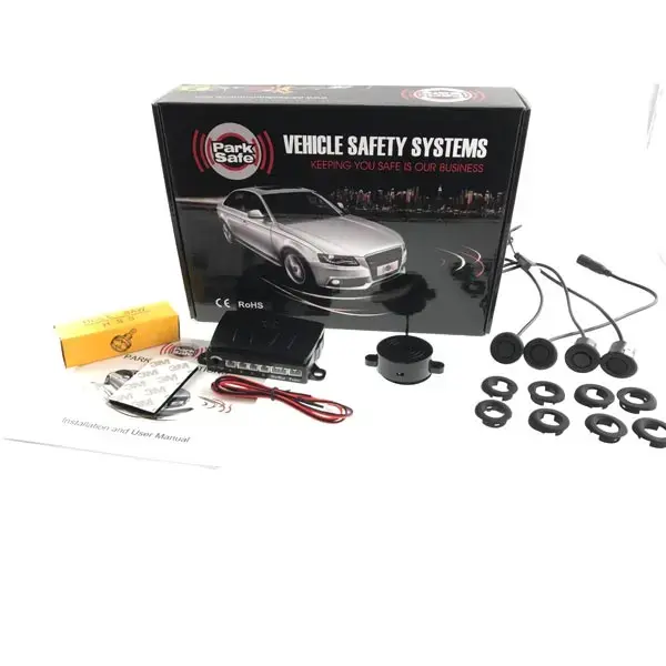 Park Safe 4pc Angled Mount Parking Sensor Kit (Front) - Matt Black