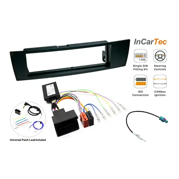null BMW 1/3/Z4 Series (E80/E90) Single DIN car stereo upgrade fitting kit (WITH SWC)