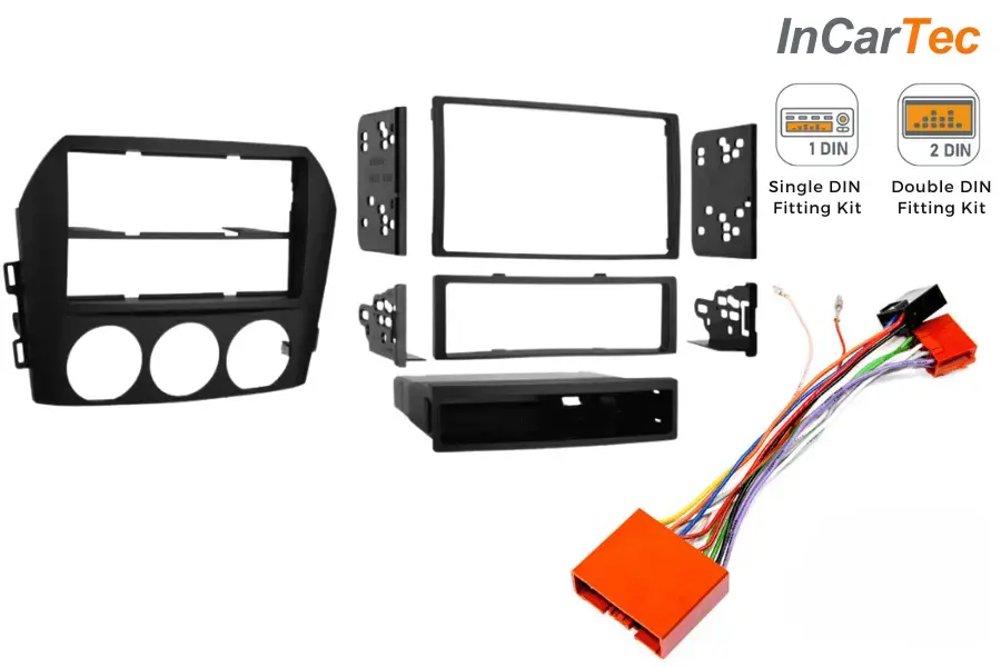 null Mazda MX-5 (2005-2009) Single/Double DIN stereo upgrade fitting kit (WITHOUT STEERING CONTROLS)