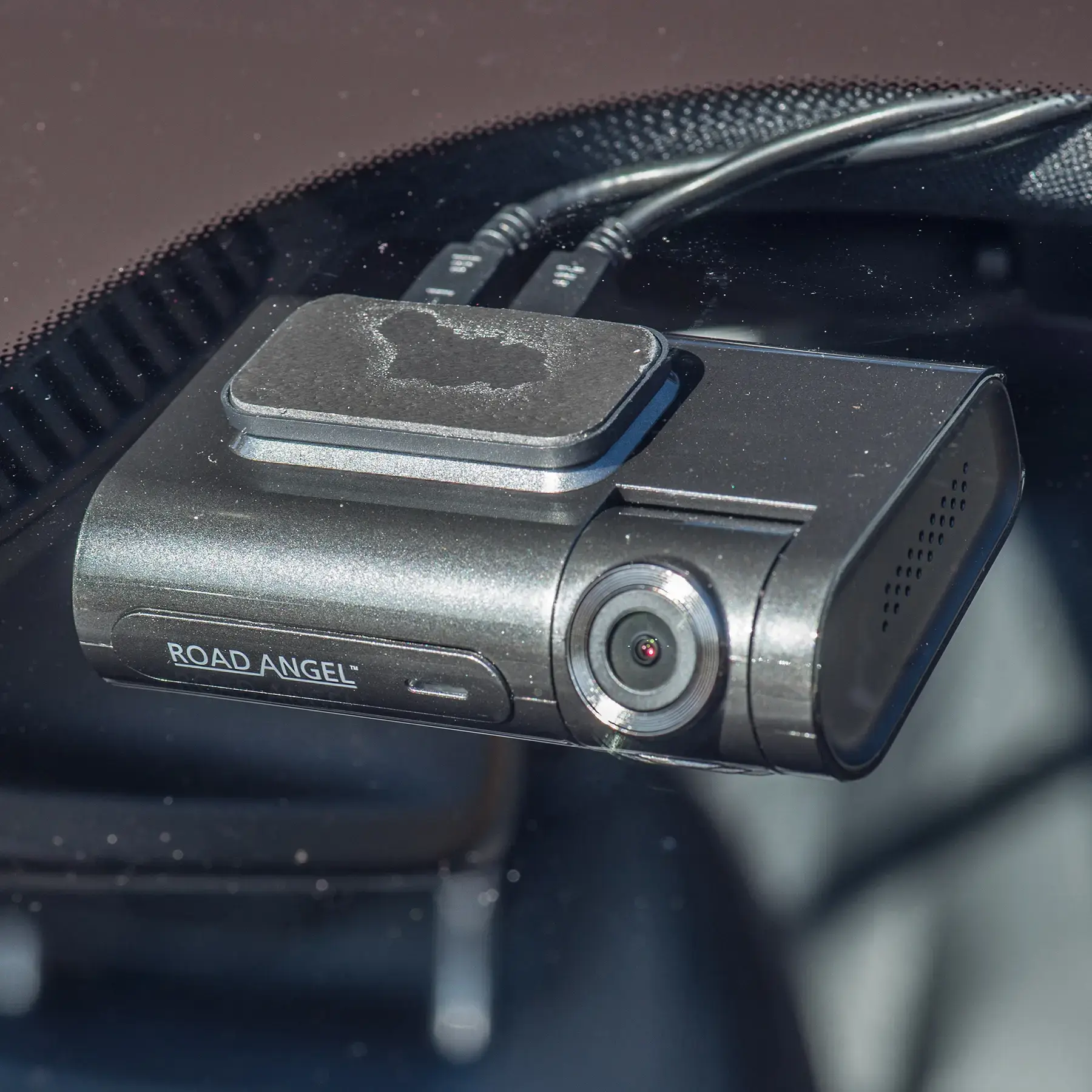 Road Angel Halo Pro Dual Dash Cam – 1080p + NEW HWK12VC2-ODB Hardwire Kit & 64GB SD