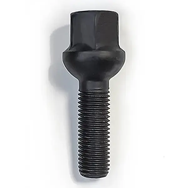 H&R BLACK H&R WHEEL BOLT (M14x1.5 x37mm RADIUS D26mm HEX 17)