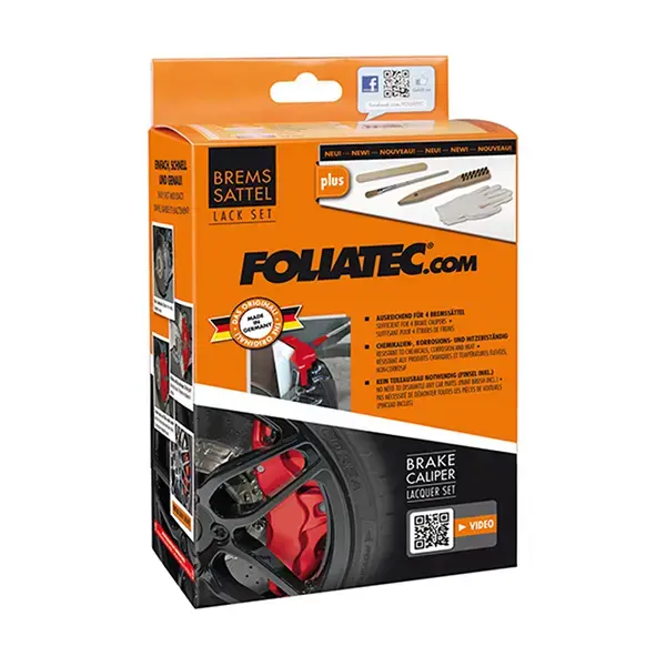 Foliatec Brake Caliper Paint Set Turquoise (Includes Cleaner, Brush, Gloves)
