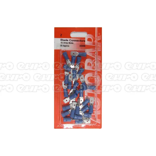 null Male Blades 15 Amp - 30 Pack