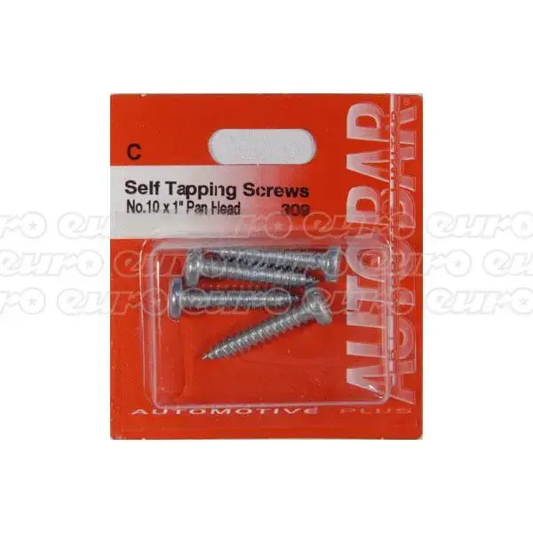 AUTO_BAR Self Tapping Screws  3/4" X 10 Pack Of 10