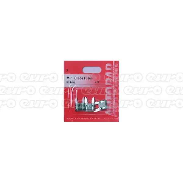 Autobar Mini Blade Fuses (pk 30) 30 Amp