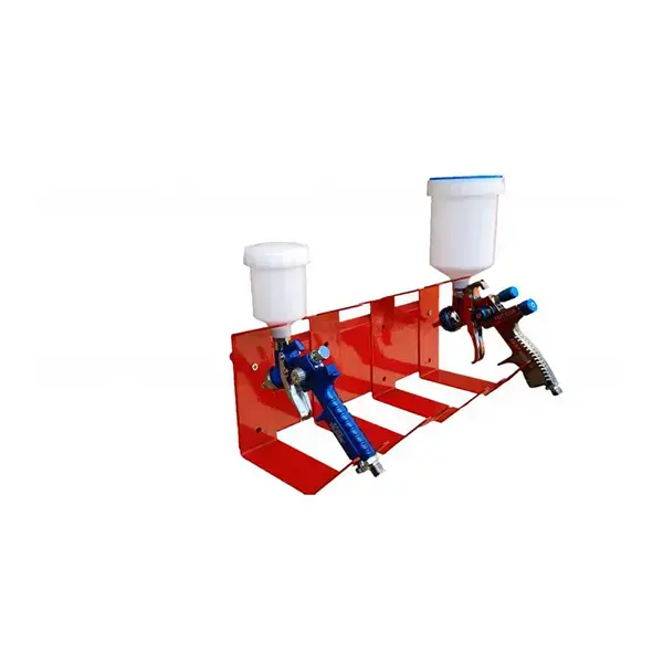 Wall Mounted Gun Holder For 4 Spray Guns.