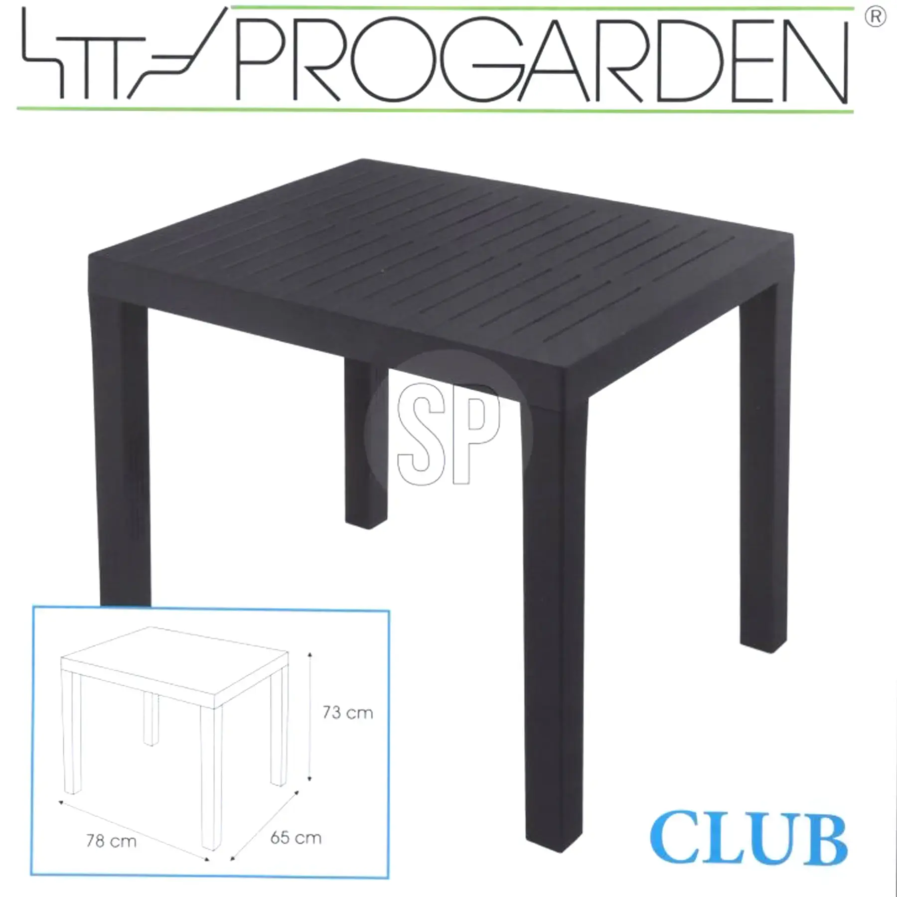 Guest Plastic Outdoor Garden Table 78X65X72CM