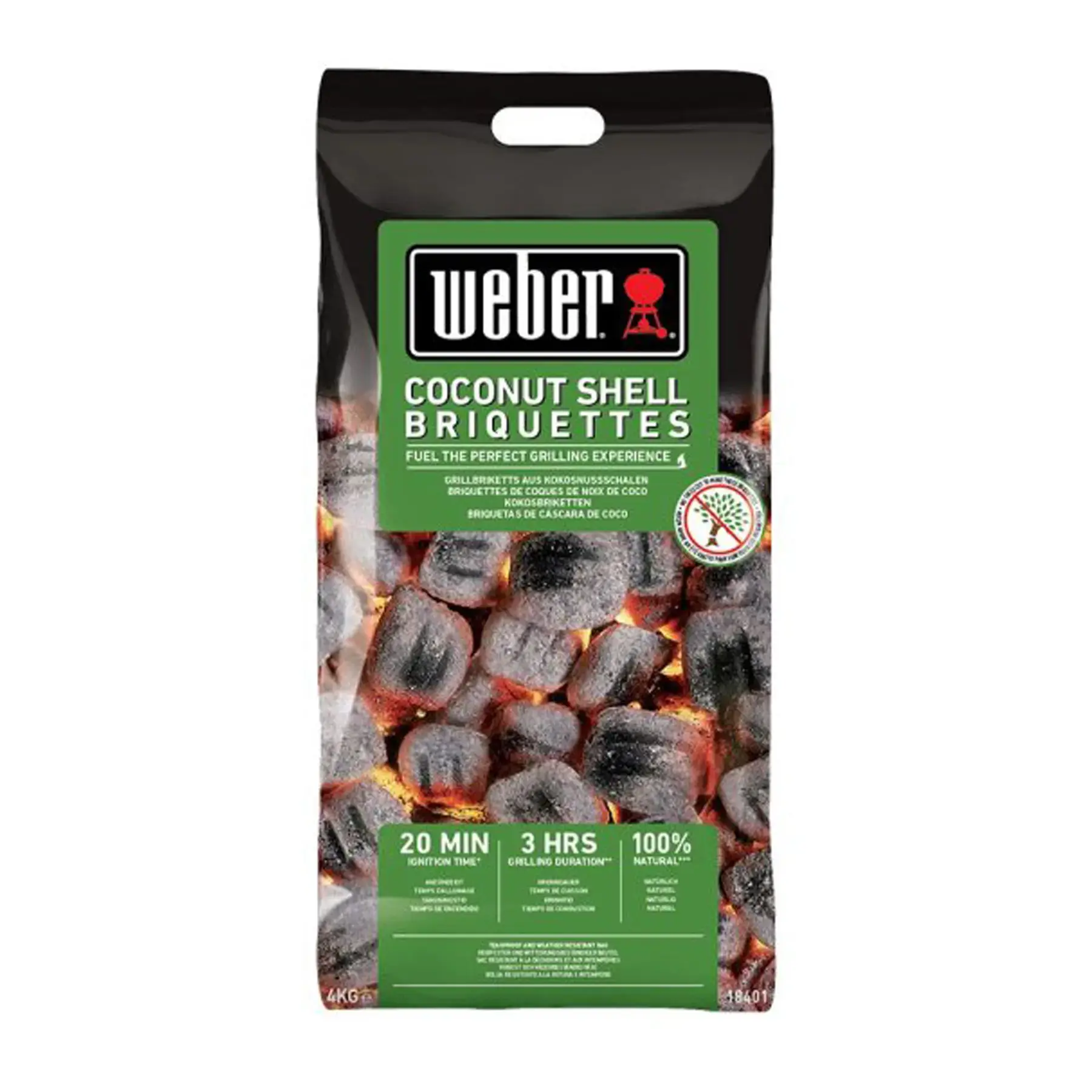 Weber Coconut Shell Briquettes 4KG