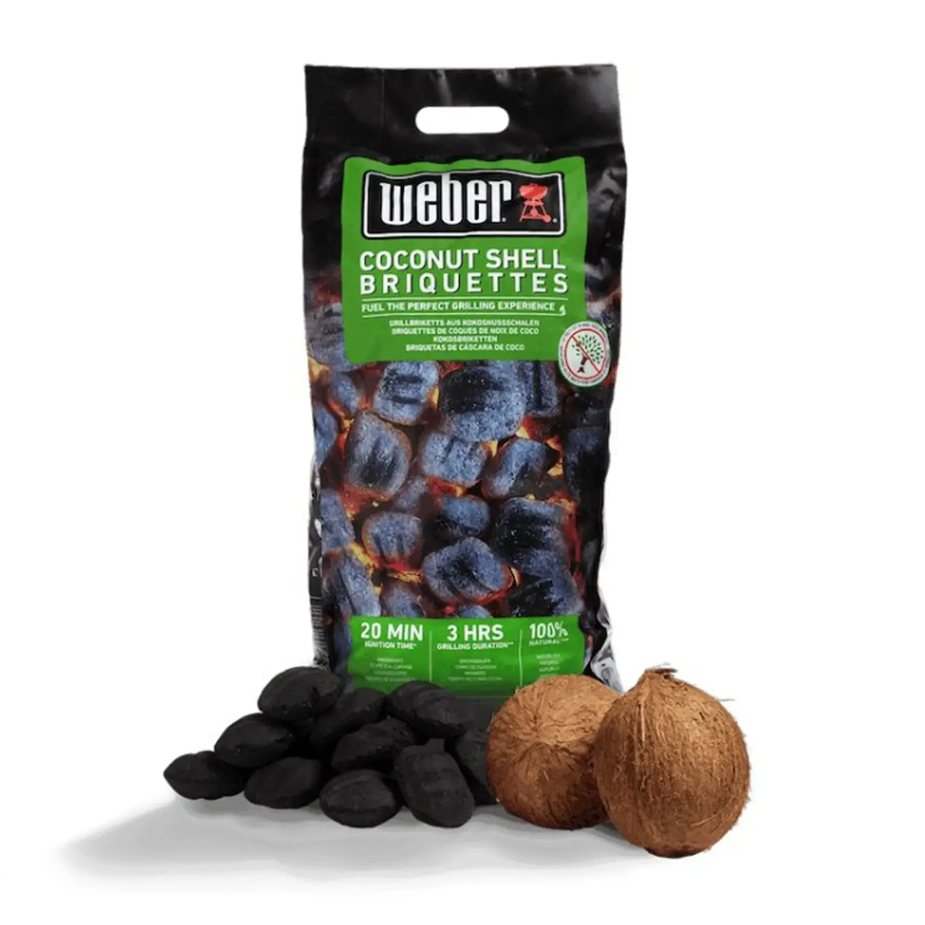 Weber Coconut Shell Briquettes 8KG
