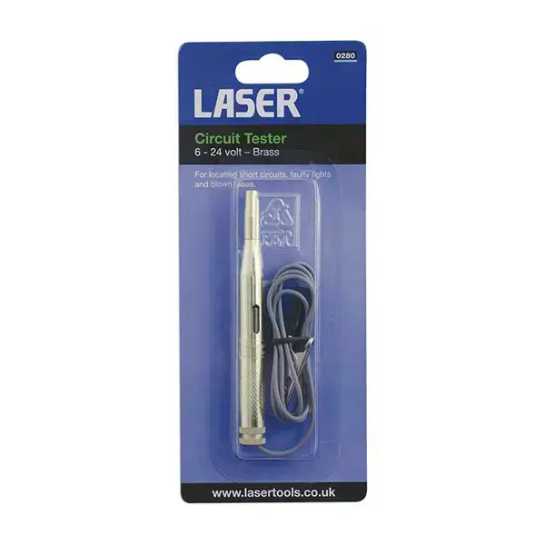 Laser 0280 Brass Circuit Tester 6 - 24V
