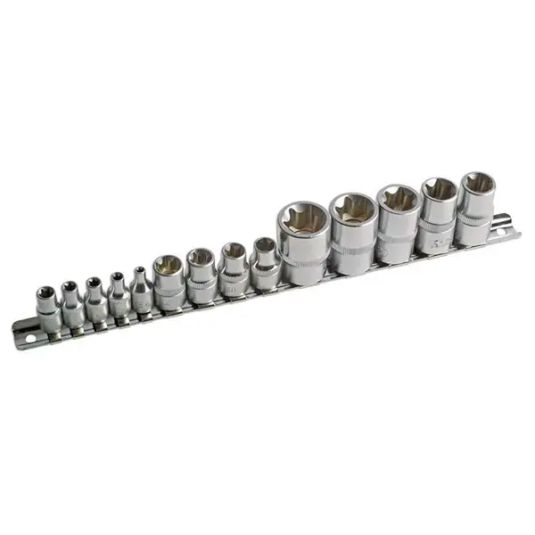 Laser 3482 Star Socket Set 1/4"D, 3/8"D, 1/2"D 14pc
