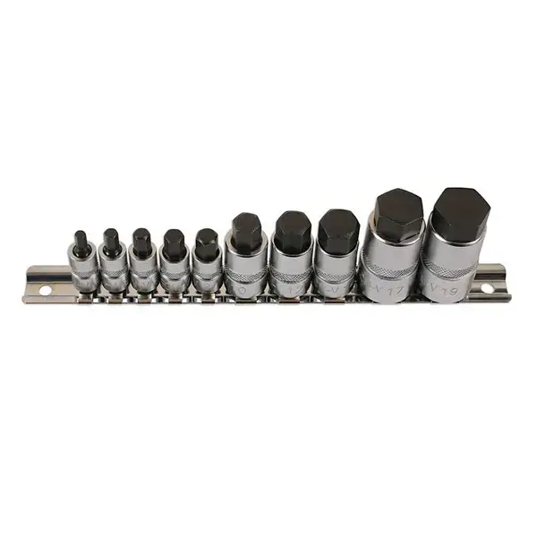 Laser 5522 Hex Socket Bit Set 1/4"D, 3/8"D, 1/2"D 10pc