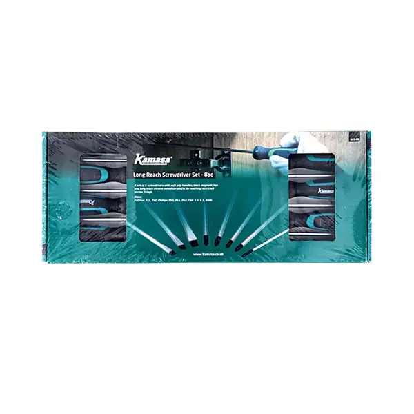 Kamasa Long Reach Screwdriver Set 8pc