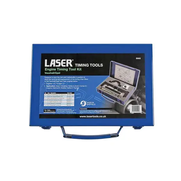 Laser 5902 Engine Timing Tool Set - Vauxhall/Opel 1.0 1.2 1.4