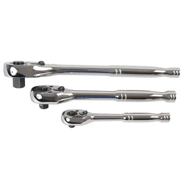 Laser 6421 Standard Ratchet Set 1/4"D, 3/8"D, 1/2"D 3pc