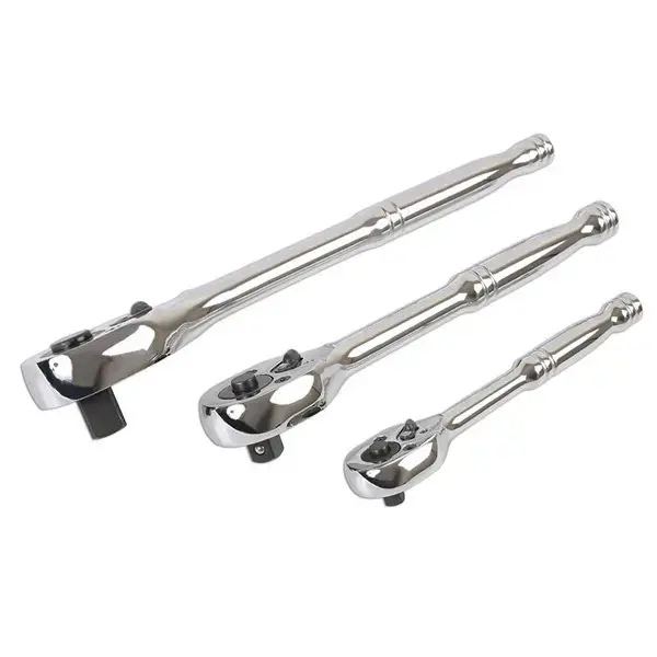Laser 6421 Standard Ratchet Set 1/4"D, 3/8"D, 1/2"D 3pc