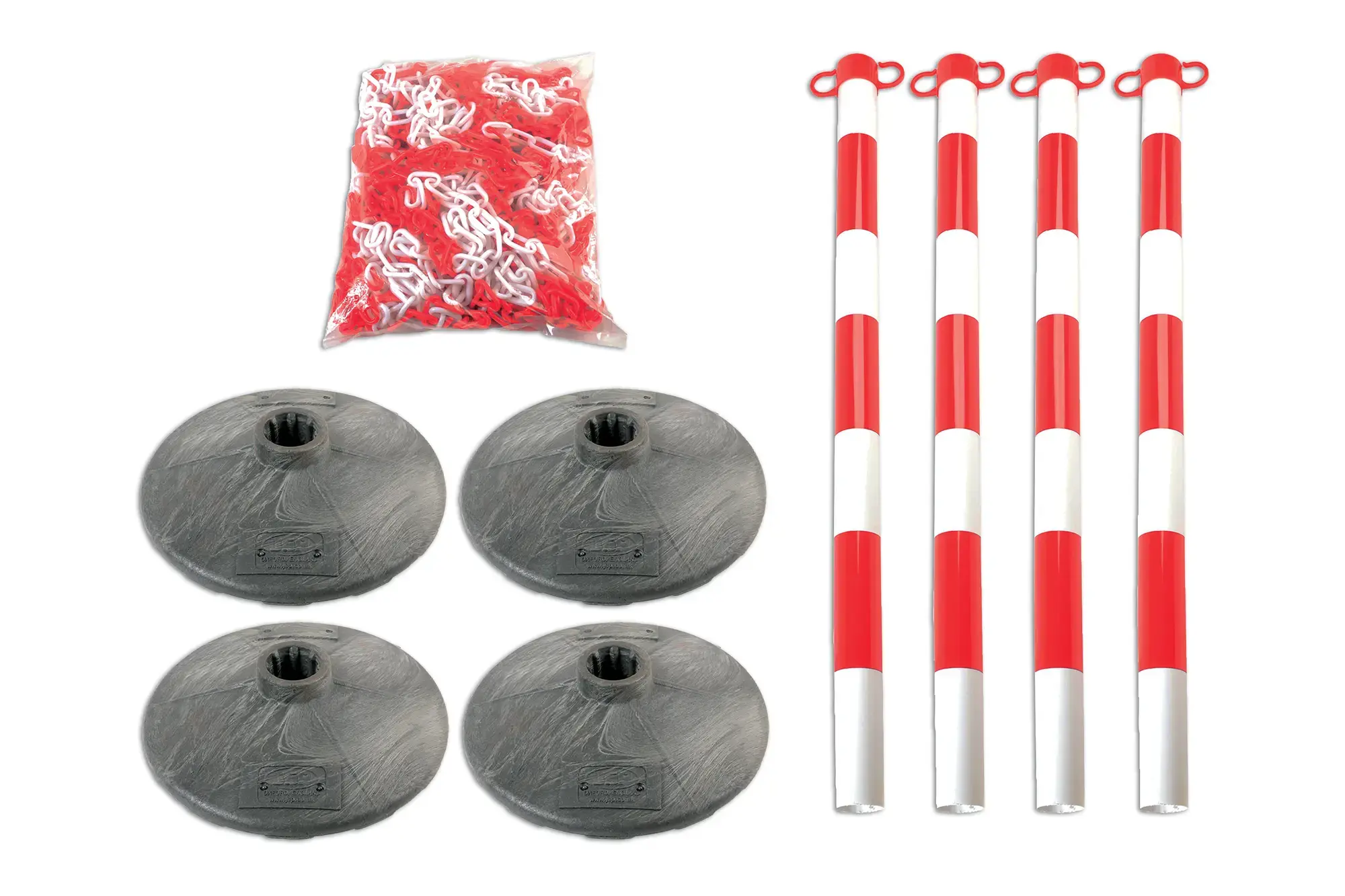 Laser 6700 Set of 4 Posts & Bases with Chain