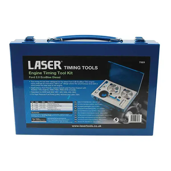 Laser 7323 Engine Timing Kit Ford 2.0 EcoBlue Diesel