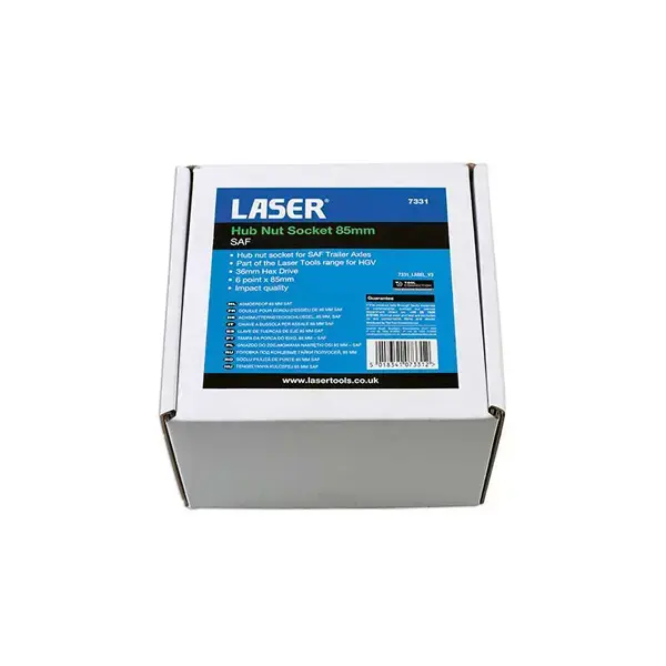 Laser 7331 Hub Nut Socket 85mm SAF Trailers