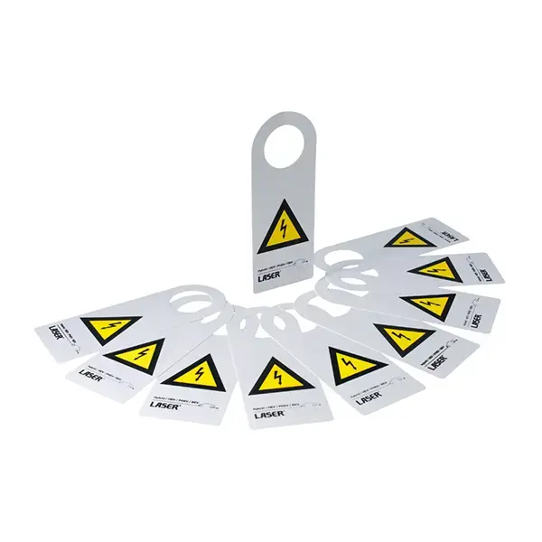 Laser Hybrid/EV Warning Sign 10pc